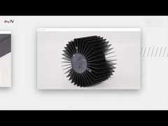 Μαύρα ανωδικοποιημένα εξωρισμένα προφίλ αποβλήτων θερμότητας 6005 T66 για βιομηχανικούς υπολογιστές