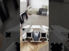 Τ6 Σύστημα προφίλ αλουμινίου θερμοκρασίας 40X40 Σλοτ Ανωδικοποιημένο φρεσκάρισμα κάμψη κόψιμο