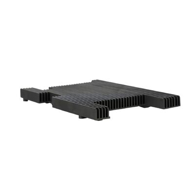 Top Quality Bright Black Anodized Aluminum Extrusion Profile for Audio Amplifier Cover with Heat Sink