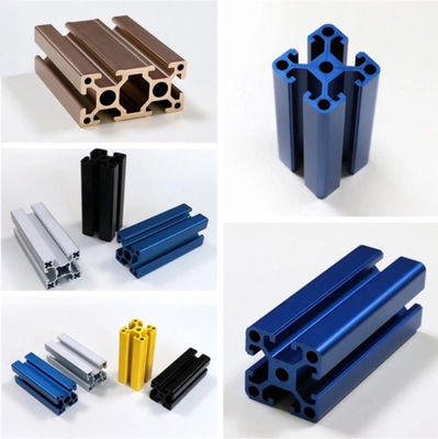 CNC Drilling V Slots Customized Color Aluminum Profile System with 6000mm Length and 40*40, 80*80, 100*100 Specifications