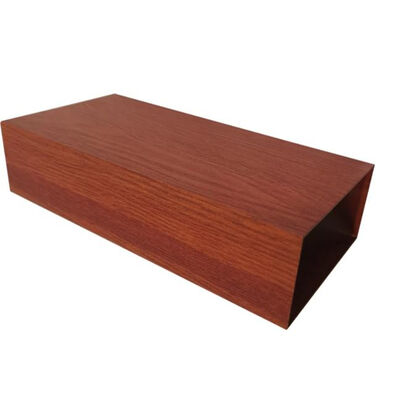 Wood-grain Transfer 6063 Alloy Aluminum Extrusion Profile with Customized Dimensions for Garden Fence