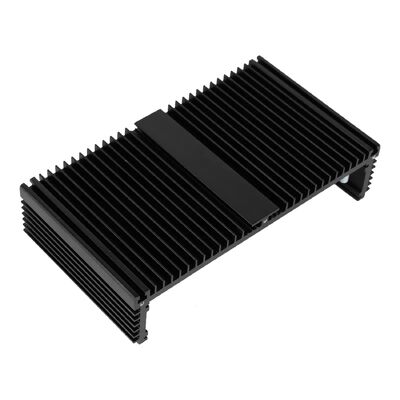 OEM Champagne / Light Bronze Black Anodized Aluminum Extrusion Box for Fanless PC