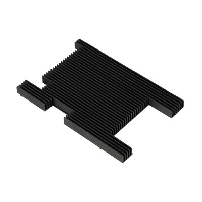 Top Quality Bright Black Anodized Aluminum Extrusion Profile for Audio Amplifier Cover with Heat Sink