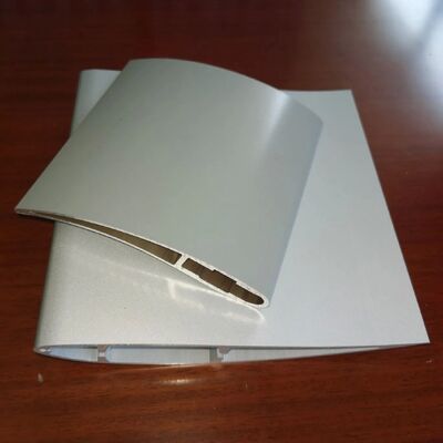 6063 6061 Customized CNC Machining Aluminum Low Speed Ceiling Fan Blade Profile Silvery Powder Painting