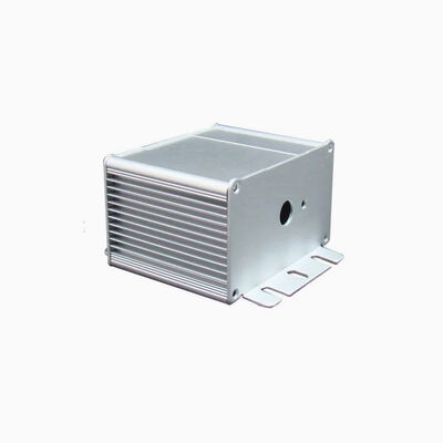Silvery Sandblast Anodized /Polished High Power Semiconductor Electronicsaluminum Extrusion Profiles for Connector Box / Shell