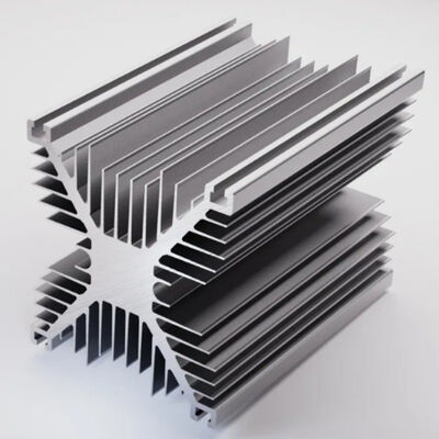 6063 Powder Painted Custom Aluminum Heater Housing Extrusion Profile for Industrial Heating Modules