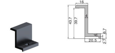Ο μύλος τελείωσε τα ηλιακά τελών ηλιακά τοποθετώντας συστήματα στεγών σφιγκτηρών επίπεδα με το καρύδι/το μπουλόνι
