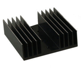 Μαύρα σχεδιαγράμματα εξώθησης Heatsink αργιλίου, θερμαντικό σώμα αργιλίου