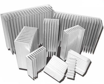 Αργυροειδή σχεδιαγράμματα εξώθησης Heatsink αργιλίου, θερμαντικό σώμα αργιλίου