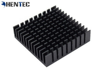 6063 μαύρα σχεδιαγράμματα εξώθησης Heatsink αργιλίου με CNC την κατεργασία