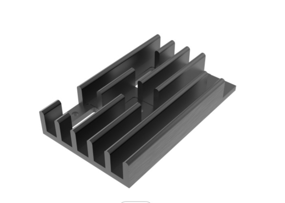 Ο Μαύρος σχεδιαγράμματος εξώθησης Heatsink αργιλίου 6060 κραμάτων ευπόβαλε σε ανοδική οξείδωση ηλεκτροφορητικό